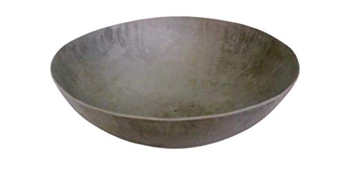 PTR Iron Rusty Heena Bowl with Wooden Brush for Mehndi Herbal Paste Soaking Boiling Ayurvedic Mixes Natural Iron Kadhai Wok Wide Mouth Balanced Weight Easy to Maintain Traditional Handmade  75 inch - Image 1