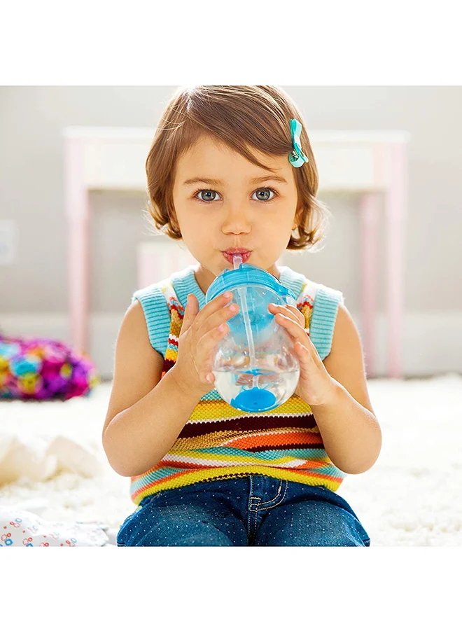 Munchkin Click Lock Tip and Sip Weighted Straw Cup 10oz/296 Ml 1 Pack Blue