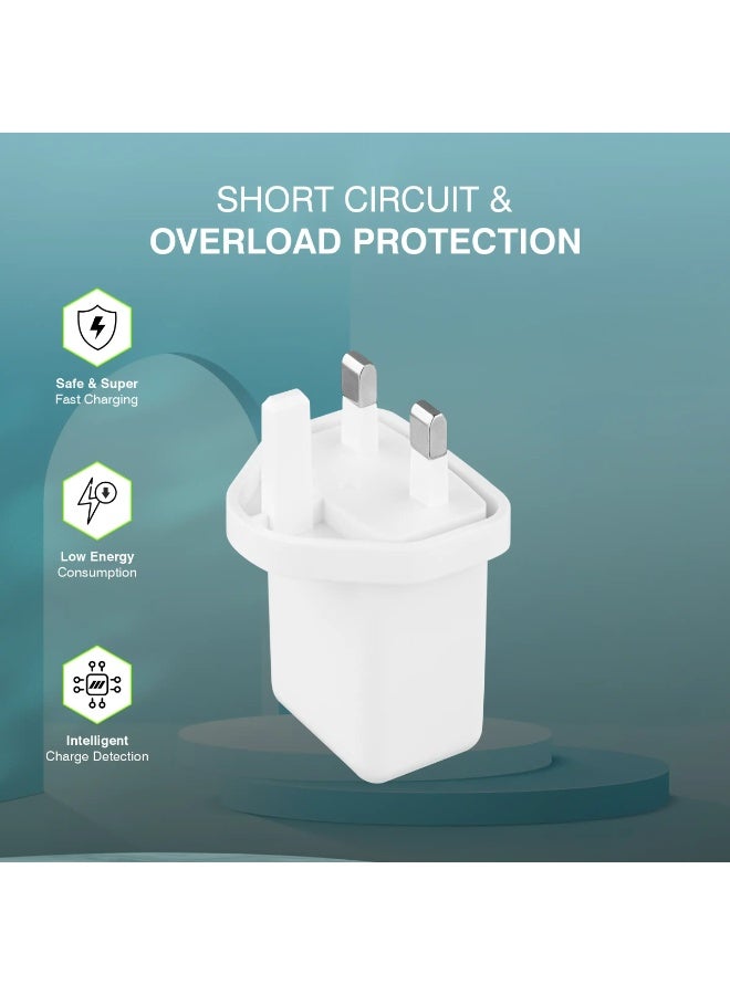 ERD شاحن سريع ERD بقوة 25 واط بتقنية PD، محول طاقة USB من النوع C | شحن سريع بمنفذ واحد | حماية من قصر الدائرة والحمل الزائد | متوافق مع أجهزة سامسونج جالاكسي S25، S24، S23، سلسلة A، وغيرها من أجهزة USB-C - Image 5