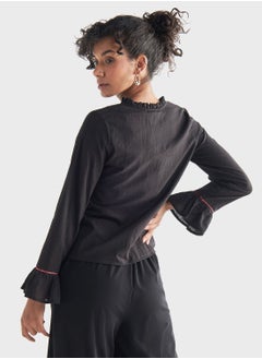 FAV Embroidered Flared Sleeves Top  - Image 2