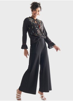 FAV Embroidered Flared Sleeves Top  - Image 4