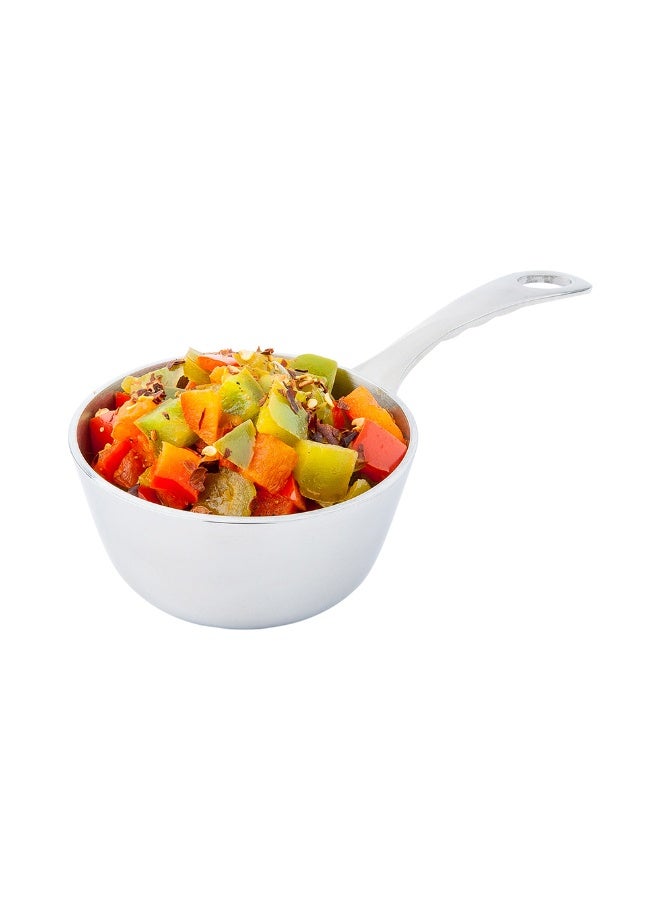 7 Inch x 3.4 Inch Small Saucepan, 1 Round Small Pot For Cooking - With Handle, Stain Resistant, Silver Stainless Steel Kitchen Saucepan, Dishwasher Safe, For Sauces, Creams, Or Dips