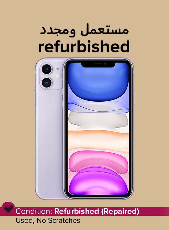Apple Refurbished - iPhone 11 64GB Purple ROM 4G - International Version - Image 1