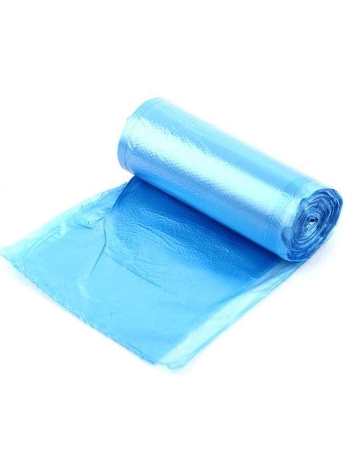 AIWANTO 60 Pcs Drawstring Trash Bag with Handle Disposable Garbage Bag Bags for Home Kitchen Bathroom Office Use (15x4 Rolls, Blue, 45x50cm)  - Image 2