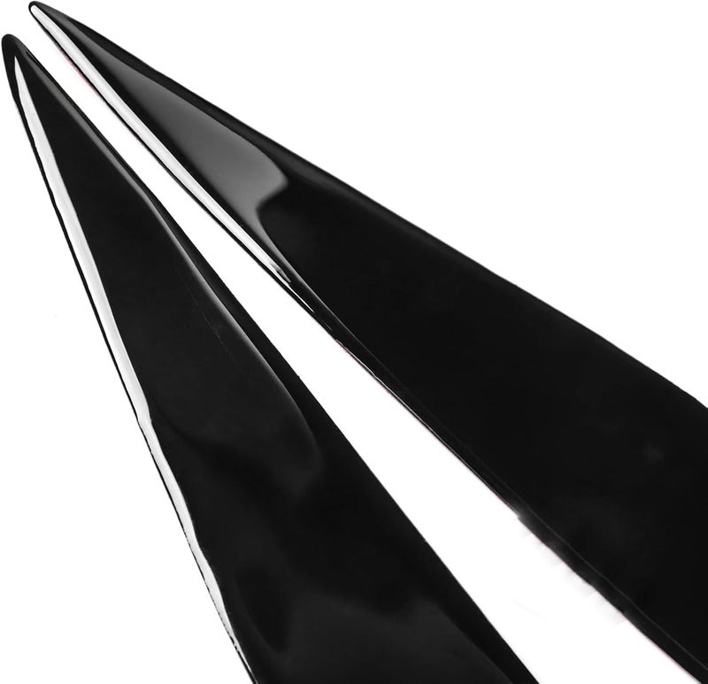 DEMULAX Gloss Black Headlight Eyelid Trims for BMW 5 Series F10 - Image 3