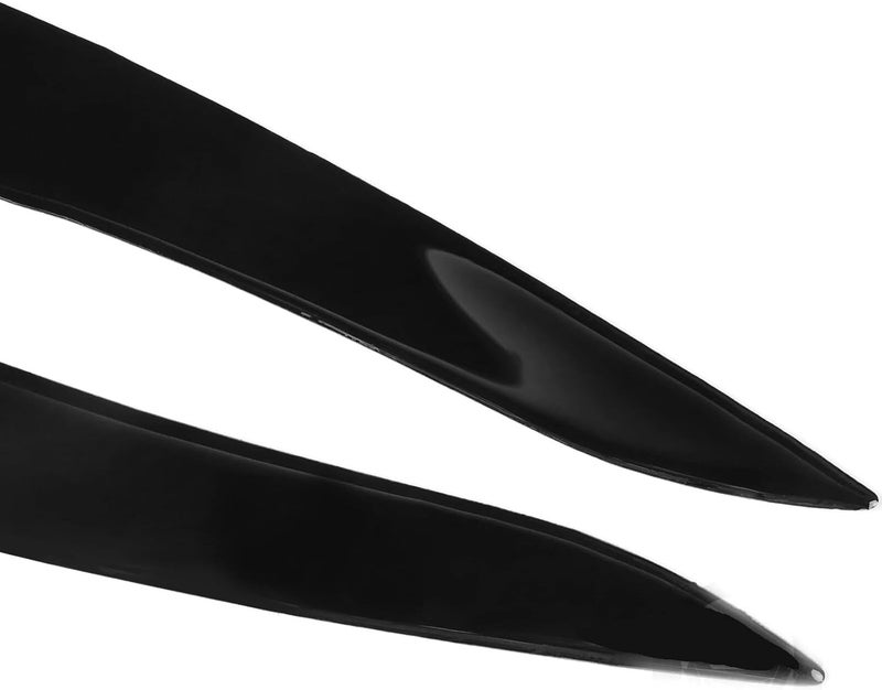 DEMULAX Gloss Black Headlight Eyelid Trims for BMW 5 Series F10 - Image 4