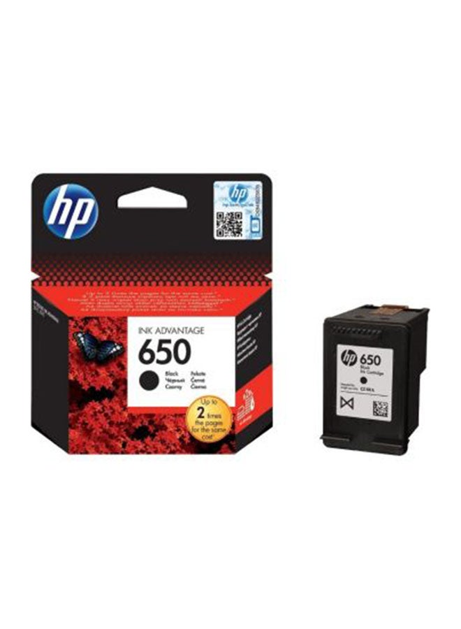 HP خرطوشة حبر أصلية أدفانتج 650 أسود - Image 1