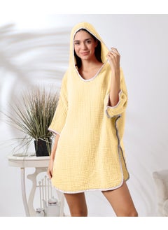 Destiny Hometex 4 Layer Muslin Hooded Adult Women's Poncho  - Image 5