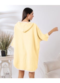 Destiny Hometex 4 Layer Muslin Hooded Adult Women's Poncho  - Image 4