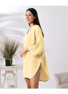 Destiny Hometex 4 Layer Muslin Hooded Adult Women's Poncho  - Image 2