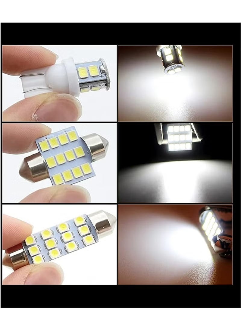 Generic 20-Piece Led Car Light Bulb Kit, T10 31Mm 42Mm, Led Colored Light Bulb, Suitable For Replacing Car Interior Lights, Indoor Map Ceiling Lights, And Trunk Led Lights (White)  - Image 4