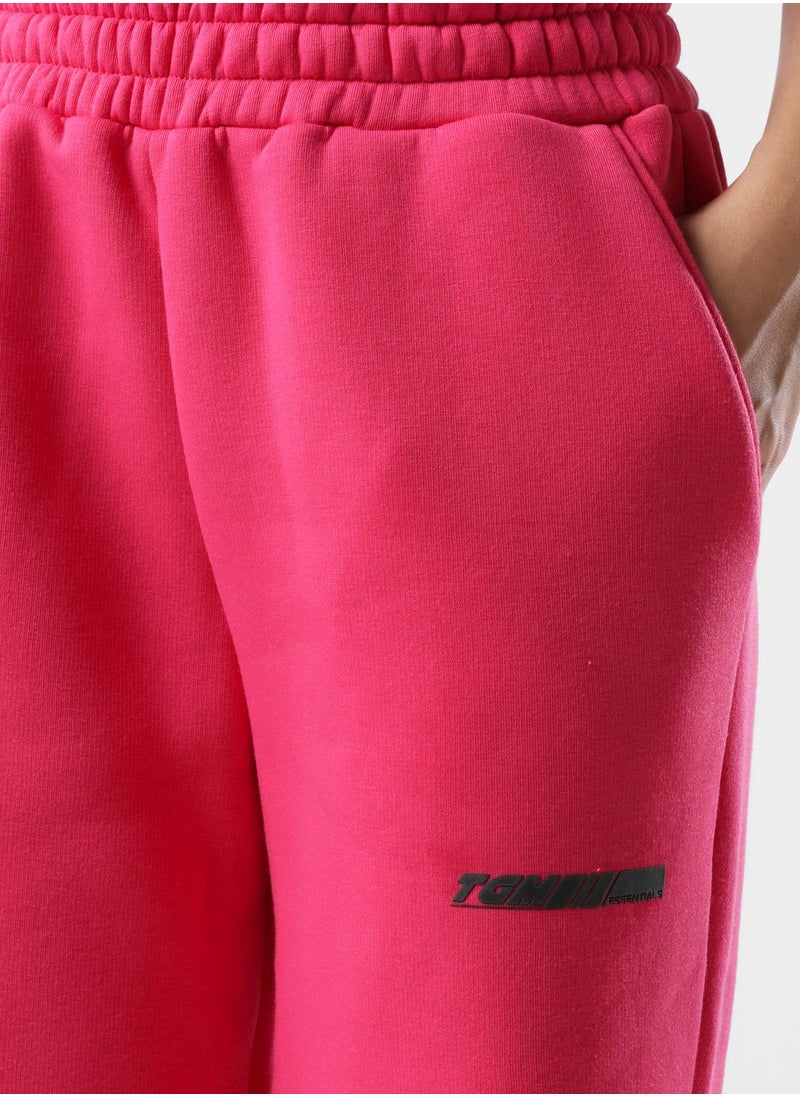 The Giving Movement - Racer Printed Wide Leg Joggers - Image 1