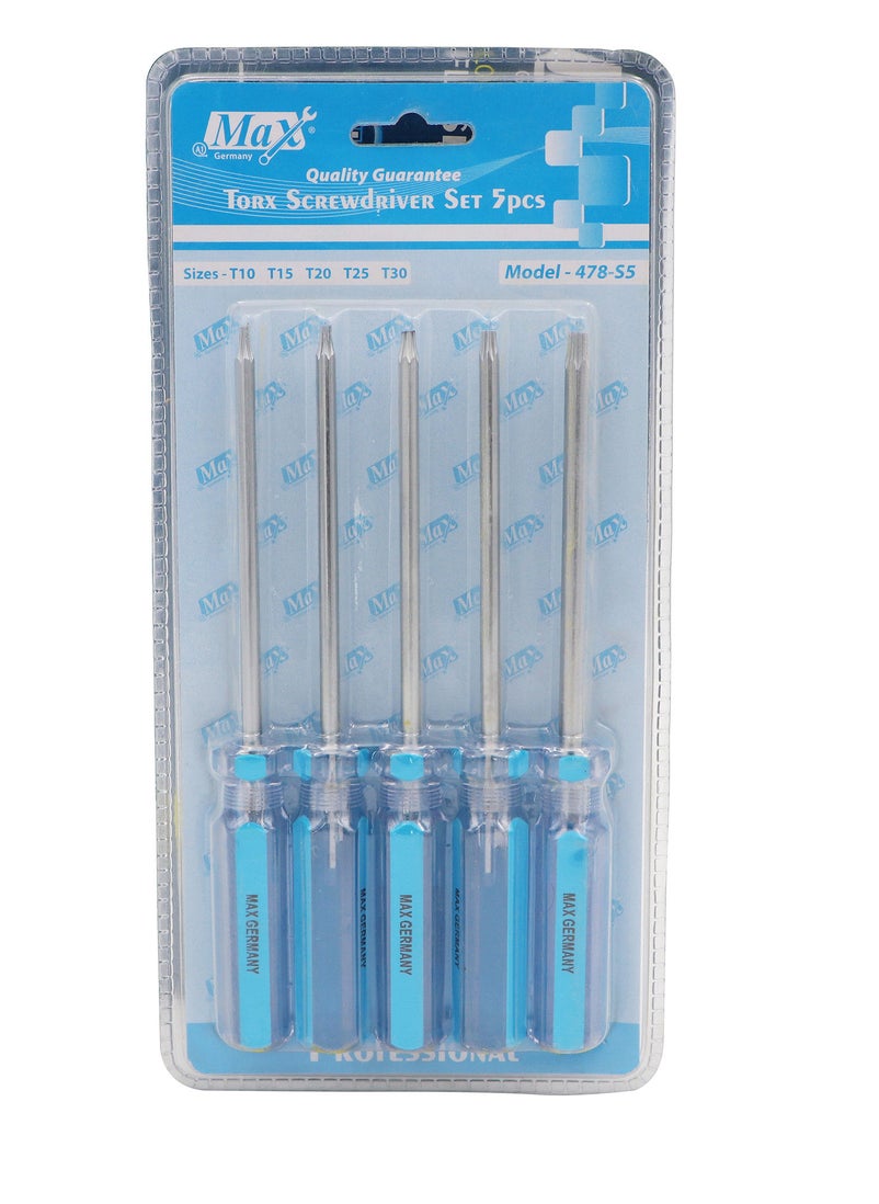 Max Germany Max Germany 478S5 Torx 5 Pieces Screwdriver Set  - Image 4