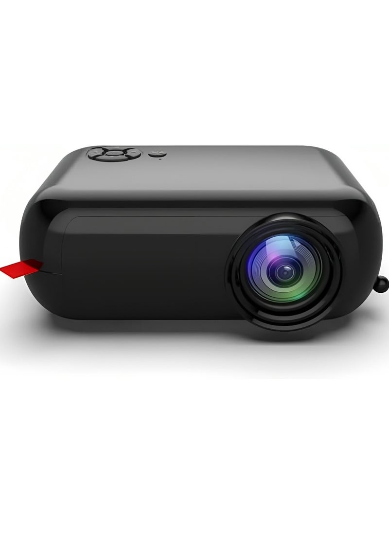 Generic New M420H Mini Portable Home Projector 4K HD Support 1080P Smart Mini Projector Black  - Image 1