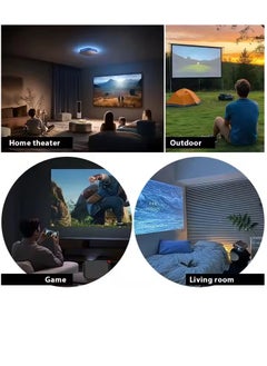 Generic New M420H Mini Portable Home Projector 4K HD Support 1080P Smart Mini Projector Black  - Image 4