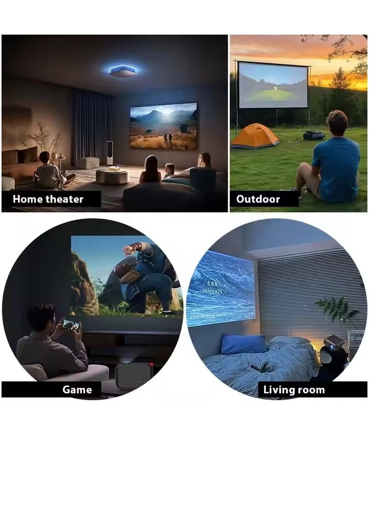Generic New M420H Mini Portable Home Projector 4K HD Support 1080P Smart Mini Projector Black  - Image 4