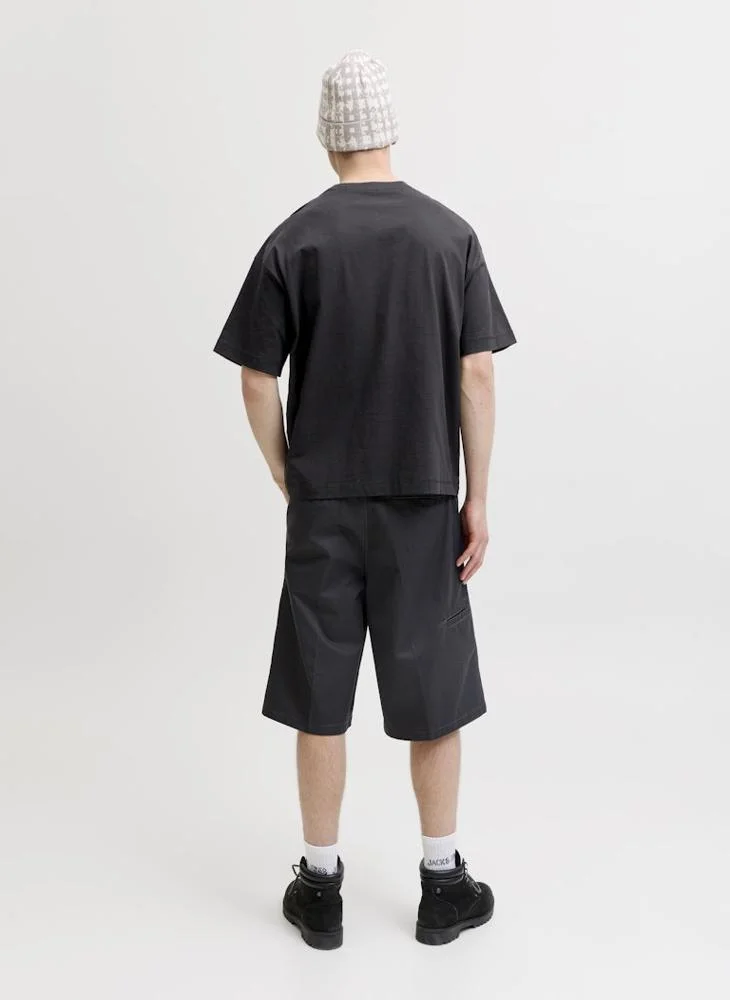 JACK & JONES Printed Crew Neck T-Shirt