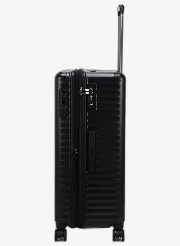 Echolac  Celestra 75 Cm Hardcase Expandable 4 Double Wheel Check-In Luggage Trolley - Black  | Best Price UAE