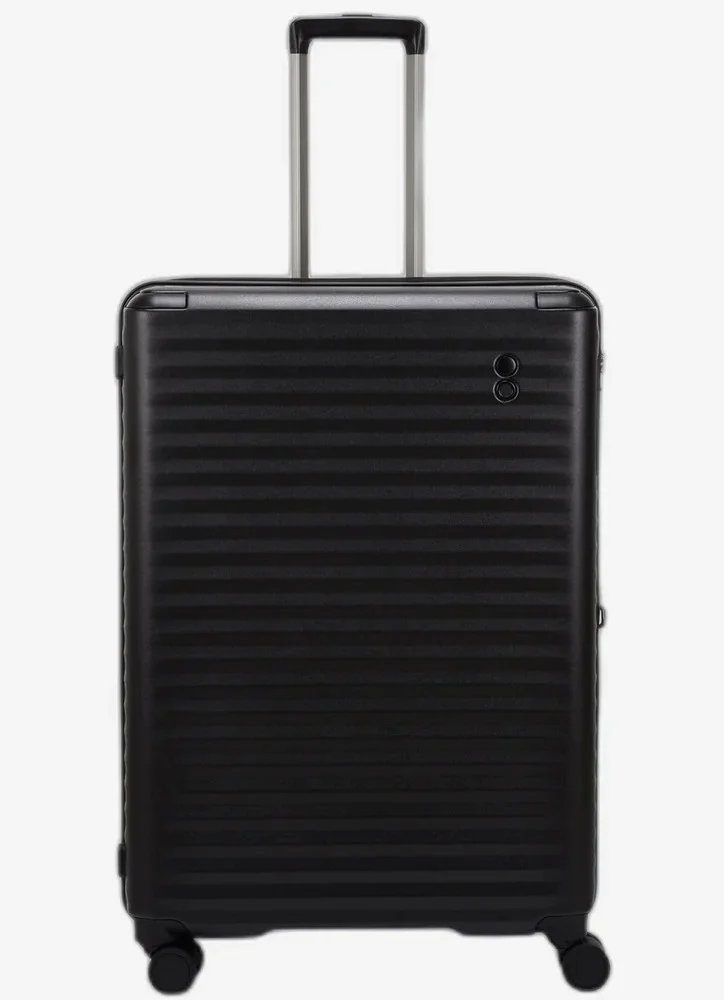 إيكولاك حقيبة سفر ترولي بعجلات مزدوجة قابلة للتوسيع من سيليسترا . سم أسود