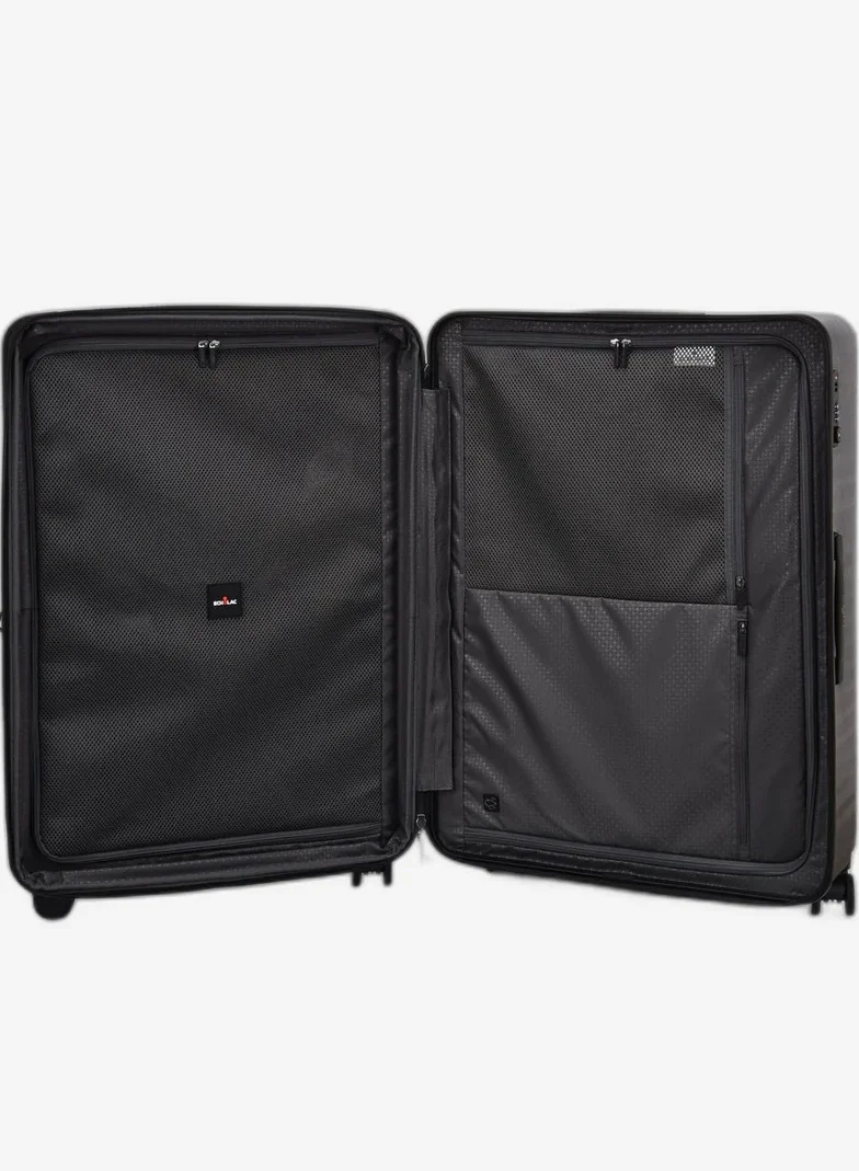 Echolac  Celestra 75 Cm Hardcase Expandable 4 Double Wheel Check-In Luggage Trolley - Black  | Best Price UAE