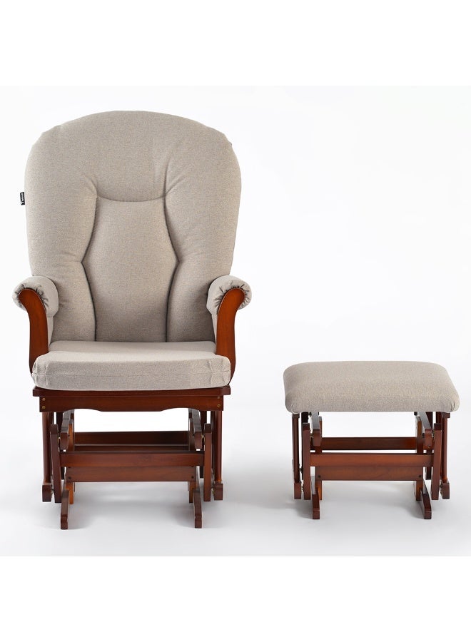 TEKNUM كرسي تك نوم ديلوكس المتأرجح مع مجموعة العثماني - بيج - Image 2