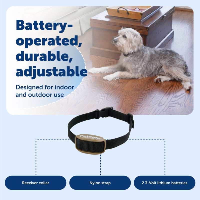 PetSafe Pawz Away Indoor/Outdoor Extra Receiver Collar for Cats and Dogs for Wireless Pet Barrier System - Image 5