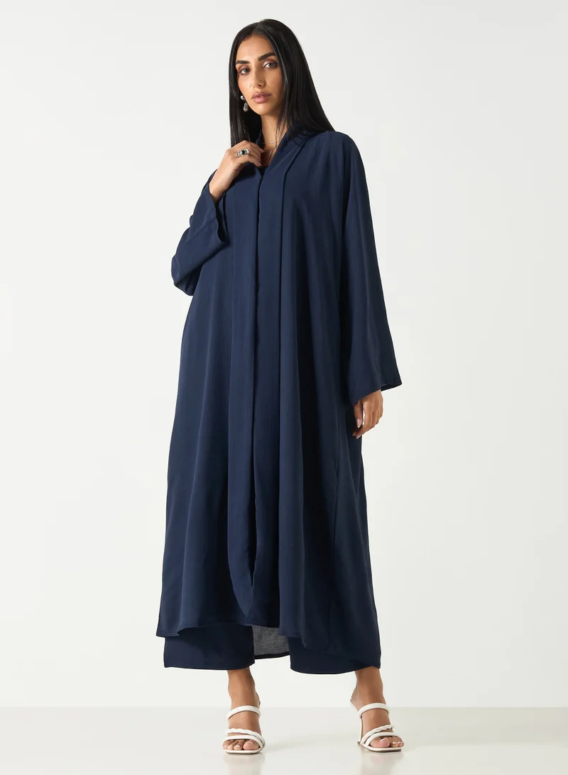 Hadiyath Al Madinah Luxe Navy Abaya (4 Pcs)
