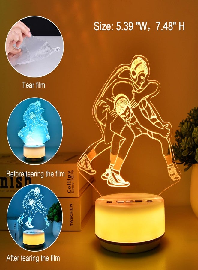 MTDYHY Wrestling Night Light Sport Lights for Wrestler Combat Decor with 14 RGB Colors Remote Control Timer Dimmer, Sport Gifts for Wrestling Fan Boys and Man - Image 5