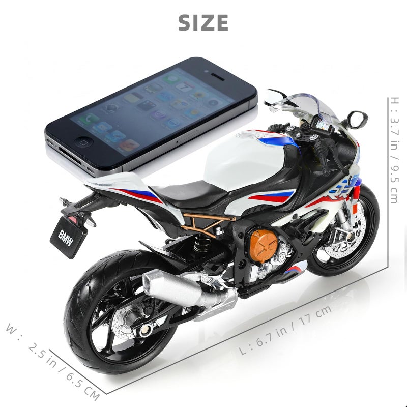 Risopen for BMW S1000RR 1:12 Motorcycle Model Toy Metal Die-cast with Plastic Motorcycle Model Moto Gift for Adult - Image 2