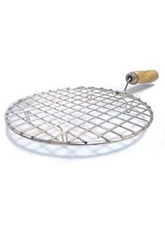 Vaishnavi Creations Stainless Steel Round Wire Roaster Wooden Handle Roasting Net Roti Jali Roti Grill Papad Grill Chapati Grill Papad Jali  - Image 2