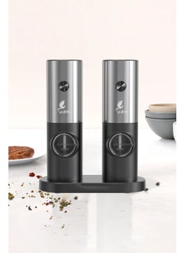 VLT1566 OLINDA 2-PIECE STAND AND BATTERY-OPERATED AUTOMATIC SPICE DISPENSER