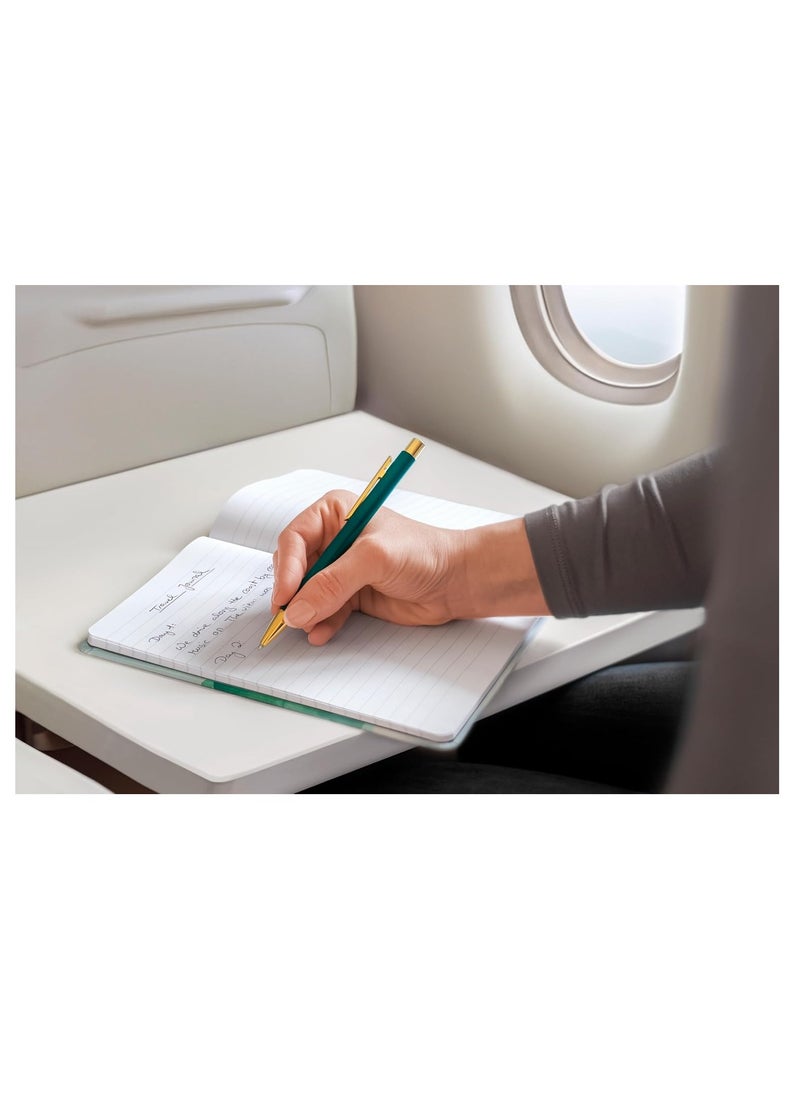 FABER-CASTELL - Faber-Castell Neo Slim Ballpoint Pen Lead Thickness B Gold Rainforest, The line width B ensures a pleasant and highly visible writing, ideal for notes and writing work - Image 1