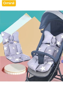 Ominii Soft & Breathable Baby Stroller Cushion Seat Pad Liner - 3D Air Mesh Cotton, Reversible Infant Cushion for Newborns & Toddlers, Universal Fit for Pram, Pushchair & Car Seat  - Image 2