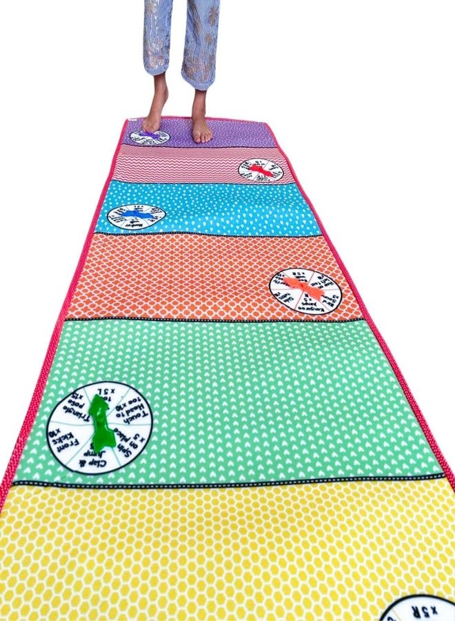 Berrybee بساط تمارين للأطفال من بيري بي سبين تو فيتنس، بسماكة 5 مم، للعب والتمارين | سطح ناعم مانع للانزلاق، مناسب لليوغا، والمشي مع الحيوانات، والتمارين الرياضية | بساط لياقة بدنية داخلي وخارجي بمقاس 24 × 72 بوصة للأطفال من سن 3 إلى 8 سنوات - Image 1