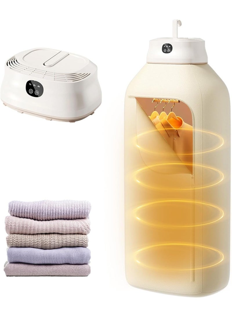 Portable Clothes Dryer, Electric Mini Drying Machine with Timer and Dry Bag, Compact Laundry Dryer for Quickly Drying Socks, Underwear, Baby Clothes for Travel Hotel Apartments Use - Image 1