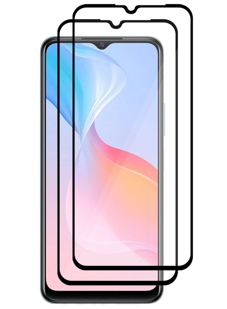 CATANES 2 Pack For Vivo Y21 Screen Protector Tempered Glass Full Glue Back - Image 2