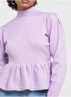 ELLA Peplum Detail Sweater  - Image 3