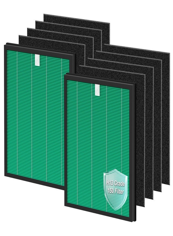 FFsign 150 Filter Replacement for Coway Airmega 150 Air Puri-Fier, 2 Pack Green True HEPA & 8 Pack Active Carbon Filters, for AP-1019C-FP - Image 1