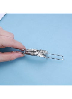 Yheakne Vintage Hair Bun Cuff Leaf Bun Holder Cage Silver Hair Slide Pin Metal Hair Stick Bun Holder Cage Alloy Hair Fork Clip Decorative Hair Accessories For Women And Girls (Silver)  - Image 5