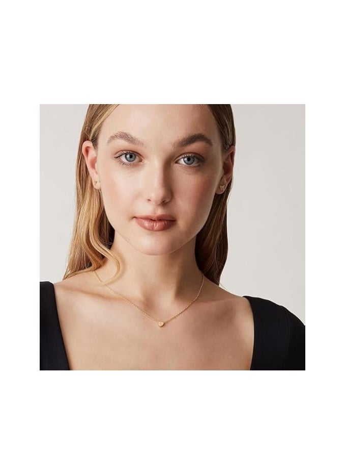Fayrouz Jewellery 8K Gold Plated A-Z 26 Initial Letter Heart Pendant Necklace Stainless Steel Initial Alphabet Letter Pendant Personalized Name Necklace for Women Girls  - Image 2
