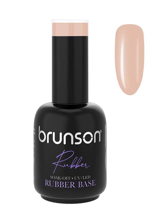 brunson Rubber Base Gel Nail Polish Long Lasting Gel Polish Base For Chip Free Shine Strengthens French Manicure Rubber Base Coat UV LED Rubber Gel Soak Off Hard Gel Polish For Nail Extension Gel 18ml BRB35