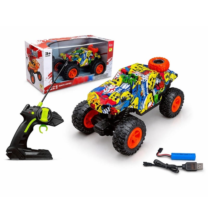O2. 1:20 Scale Battery-Powered Remote Control Climbing Car with Rubber Tires and Shock Absorption – R/C Forward and Backward Off-Road Toy Vehicle for Kids Age 3+ - Image 1