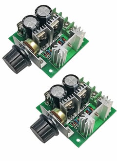 PWM DC Motor Speed Controller, DC12V-40V 10A 13KHz PWM DC Motor Variable Speed Regulator Voltage Regulator Dimmer with Speed Knob for Arduino（2Pices）