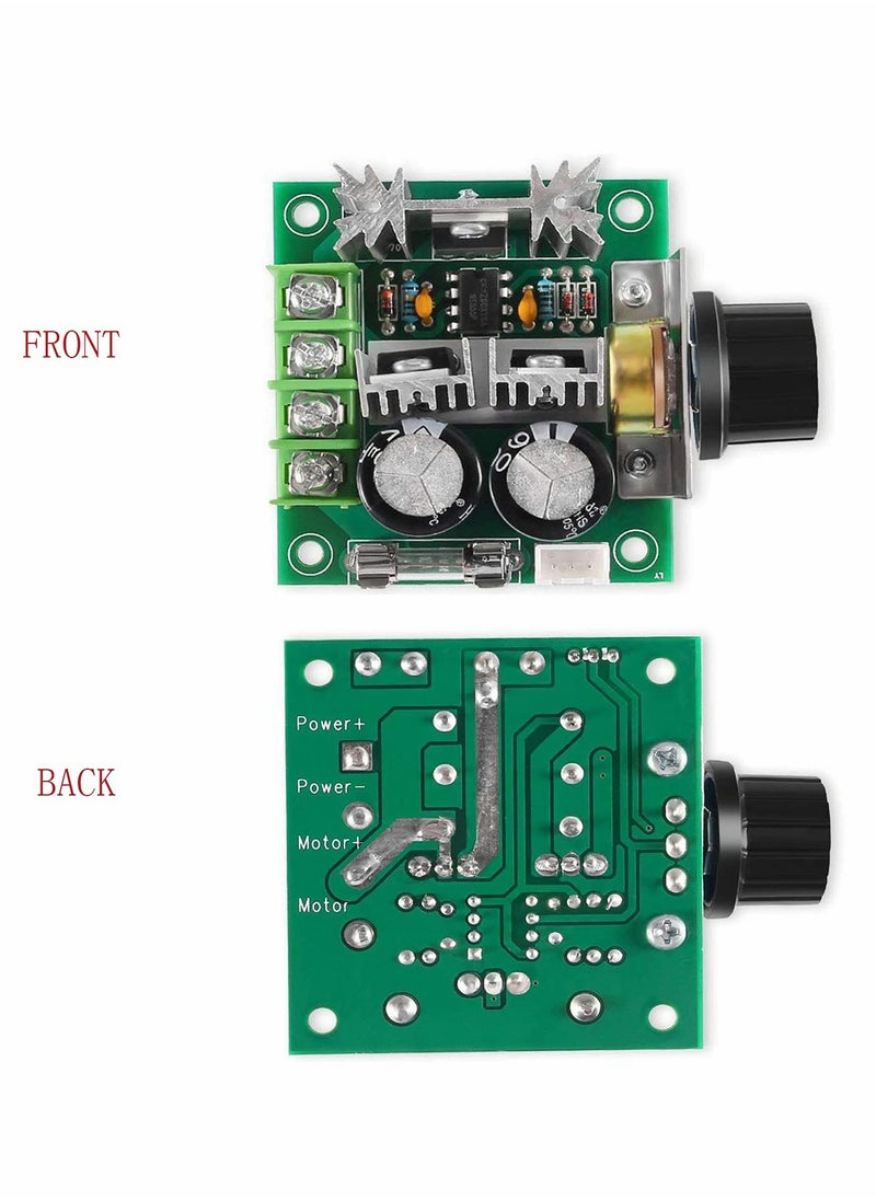 KASTWAVE - PWM DC Motor Speed Controller, DC12V-40V 10A 13KHz PWM DC Motor Variable Speed Regulator Voltage Regulator Dimmer with Speed Knob for Arduino（2Pices） - Image 1