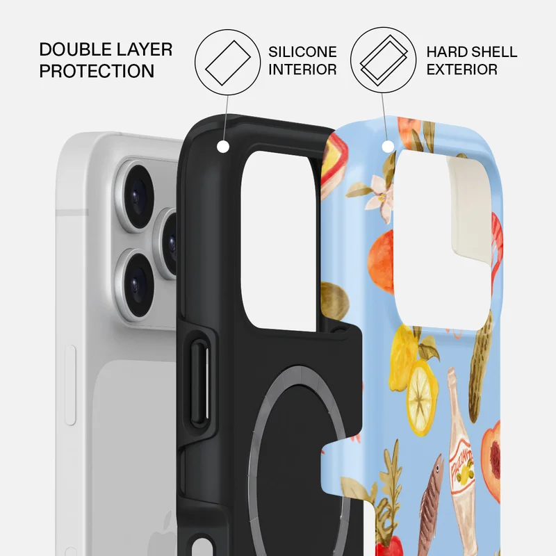 BURGA Burga iPhone 17 Pro Al Fresco Premium Case Compatible with Hybrid Dual-Layer Hard Shell + Silicone Protection - Scratch-Resistant Shockproof Mobile Cover