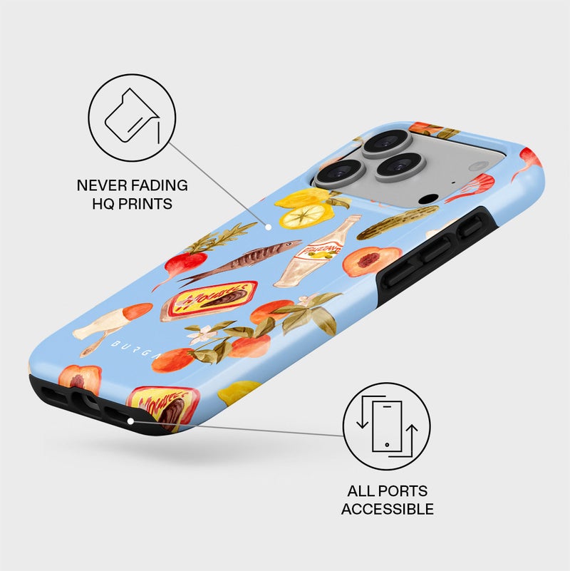 بورجا جراب بورجا آيفون  برو بريميوم فريسكو حماية هجينة بطبقة مزدوجة صلبة وسيليكون مقاوم للخدش والصدمات - Image 3