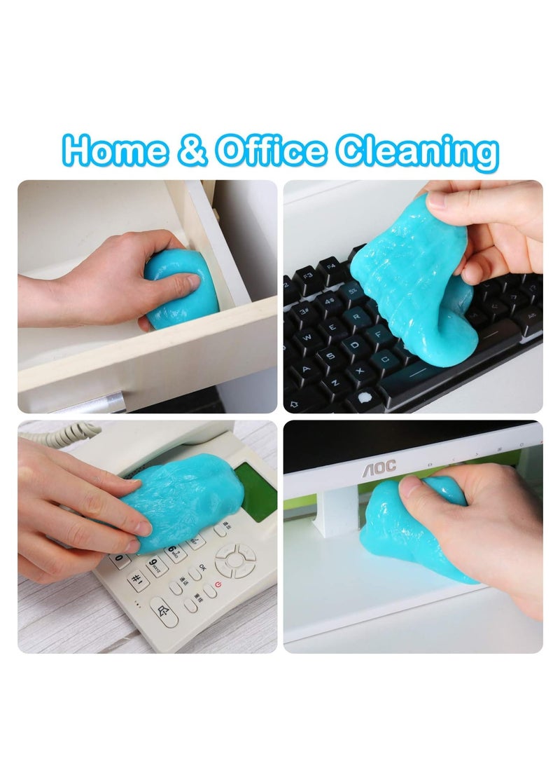 M MIAOYAN - Car Cleaning Gel Universal Detailing Kit Automotive Dust Car Crevice Cleaner Slime Auto Air Vent Interior Detail Removal for Car Putty Cleaning Keyboard Cleaner Car Accessories Blue - Image 1