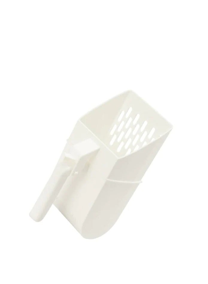 HAPPY PUSS Integrated, cat litter shovel with 3 free rolls of pet waste bags, safe design, Multipurpose, cat and dog care accessories -white color - Image 2