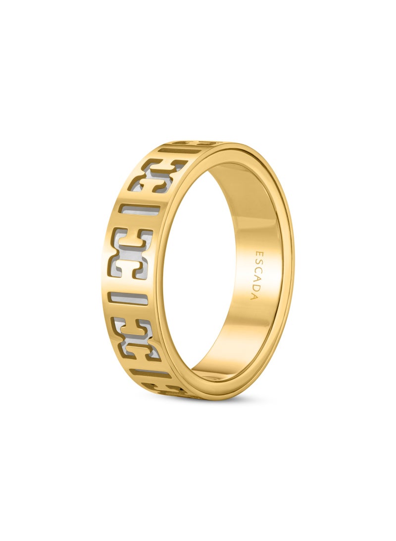 ESCADA Linda Gold And White Ring For Women 54MM  - Image 1