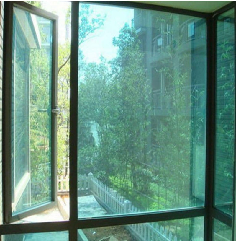 COSMOS STAR™ One Way Mirror Privacy Window Film Daytime Privacy Film,Heat Control Anti UV Reflective Window Tint for Home and Office (Silver Green) (20 x 355 inch, Silver Green) - Image 2